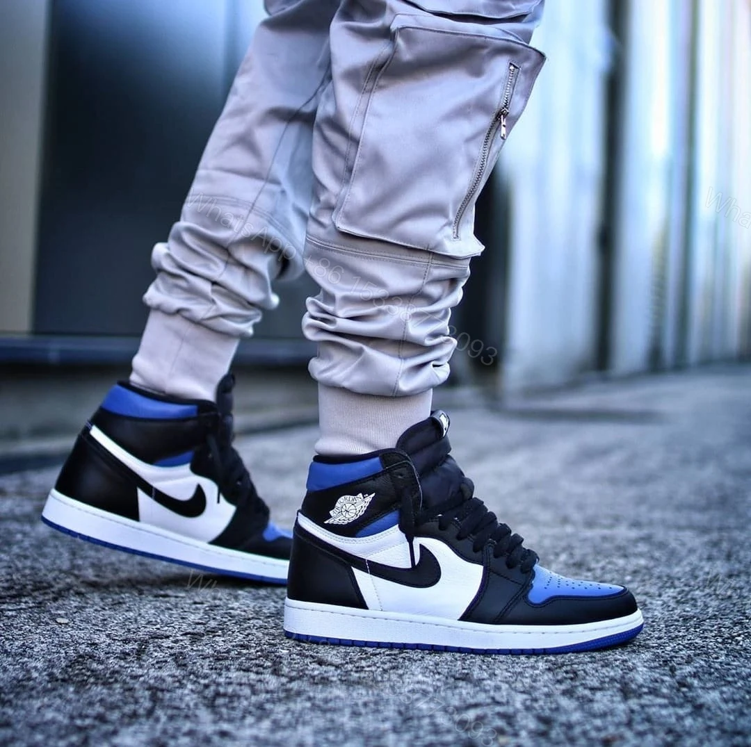 View 3 of First Copy Nike Air Jordan 1 Retro High OG “Royal Toe”