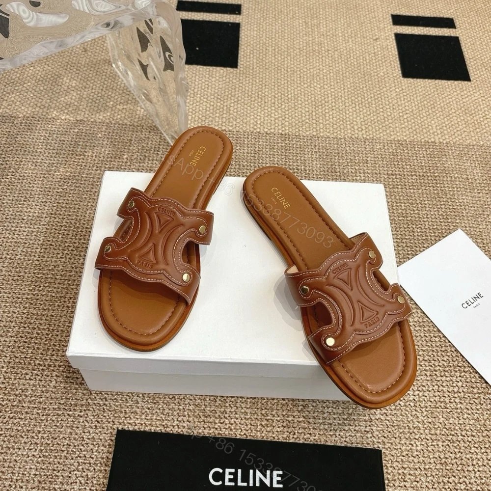 View 3 of CELINE MARINA MULE BROWN 364783767C 04LU