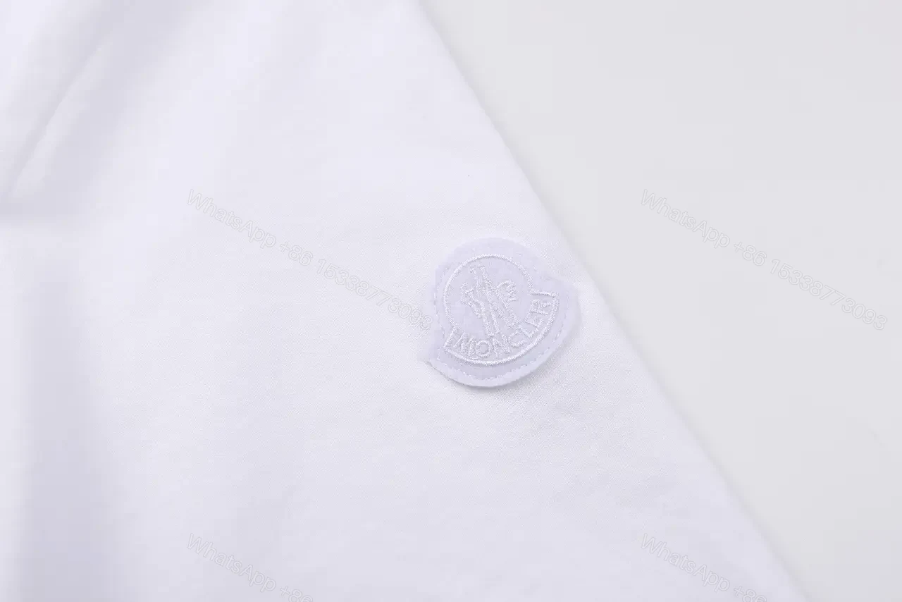 View 10 of White Cotton Tee Crest – Modern Luxe, Subtle Branding, Tee