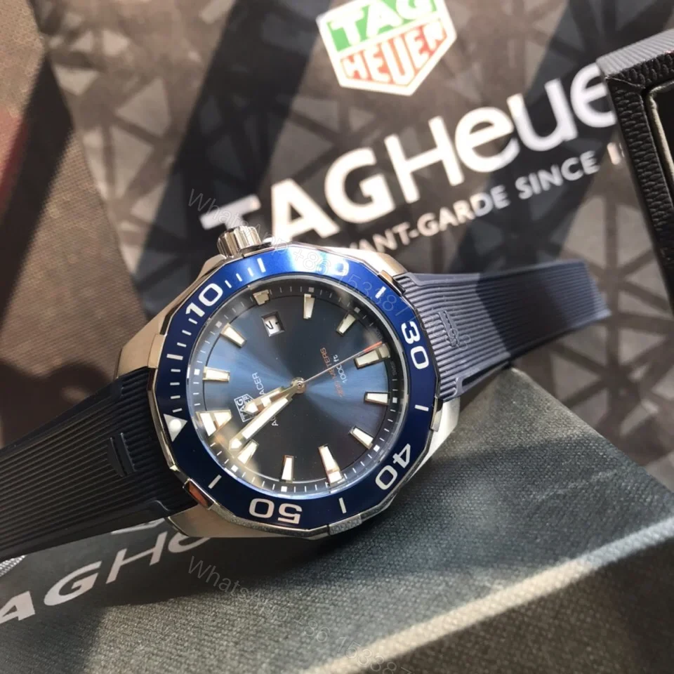 TAG Heuer Aquaracer Quartz Watch 41MM Sapphire Crystal Stainless Steel Bracelet Premium Edition TAG-AQUA-QZ-SS-41 — view 1