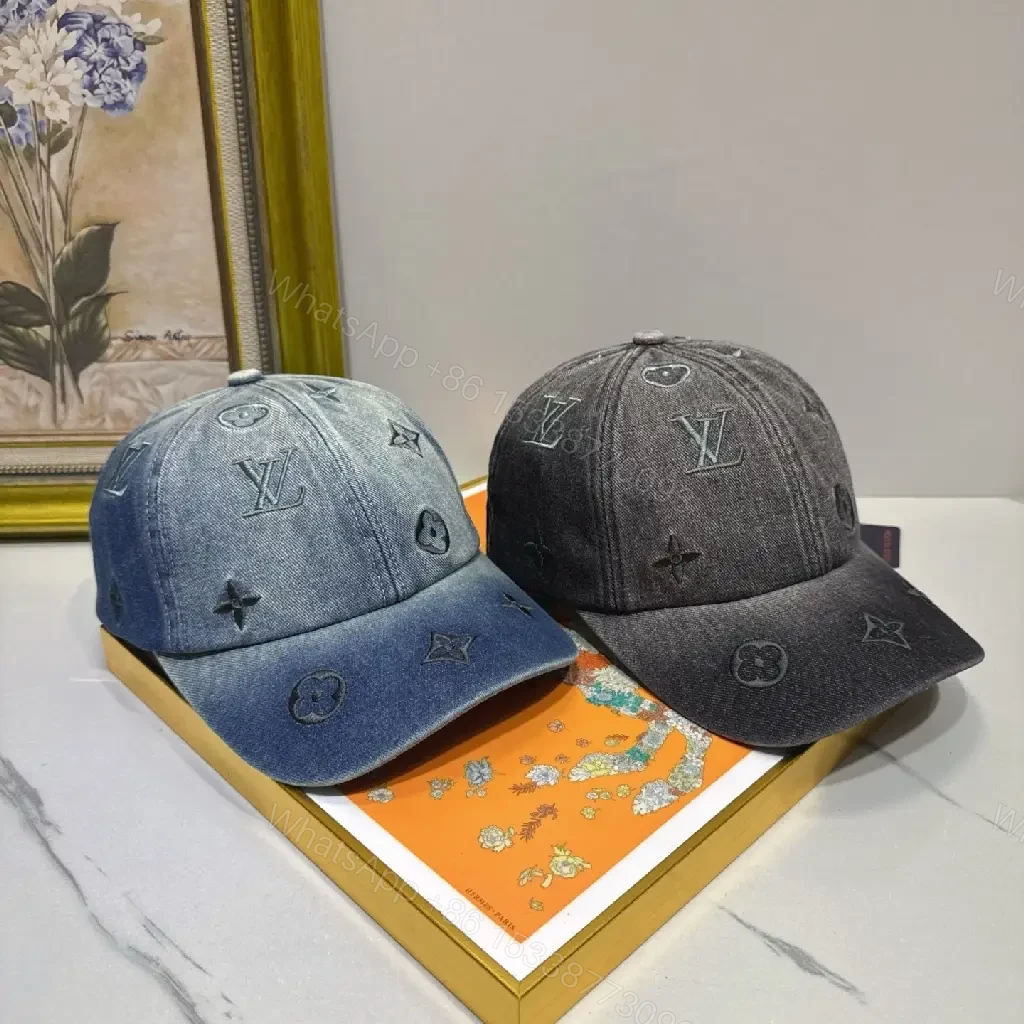 View 7 of Denim-Trim Logo Cap: Subtle Luxury, All-Day Elevation