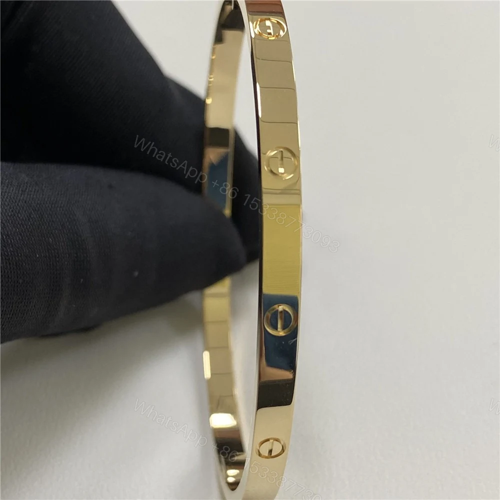 View 3 of Inspired Cartier Love Bracelet Small Model Yellow Gold B6047517