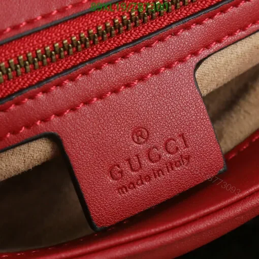View 10 of Red Gucci Knockoff Leather Shoulder bag LMT982