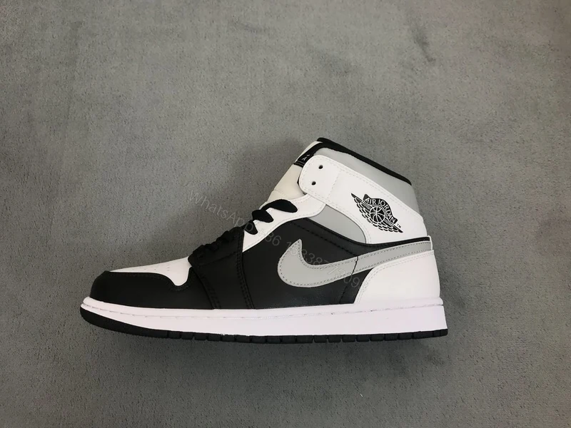 View 6 of Air Jordan 1 Mid White Shadow 554724-073
