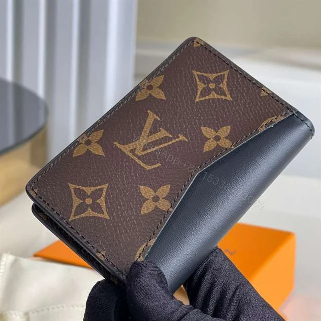 View 2 of Louis Vuitton Pocket Organizer Monogram Macassar Canvas M60111 – RRG012