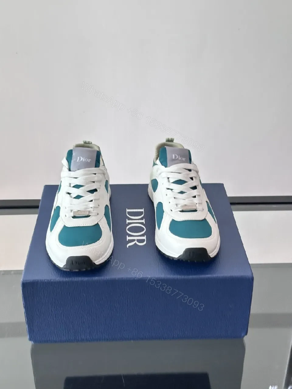 View 9 of White & Teal Luxe High-Tops: Modern Sport-Chic Comfort