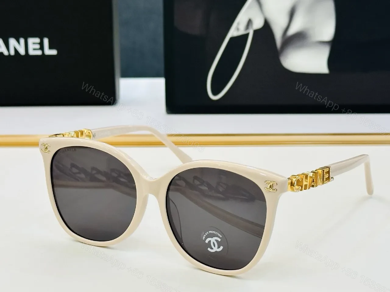 View 7 of Charcoal Sunglasses: Luxe-Style, UV-Guard, Oversized Frame