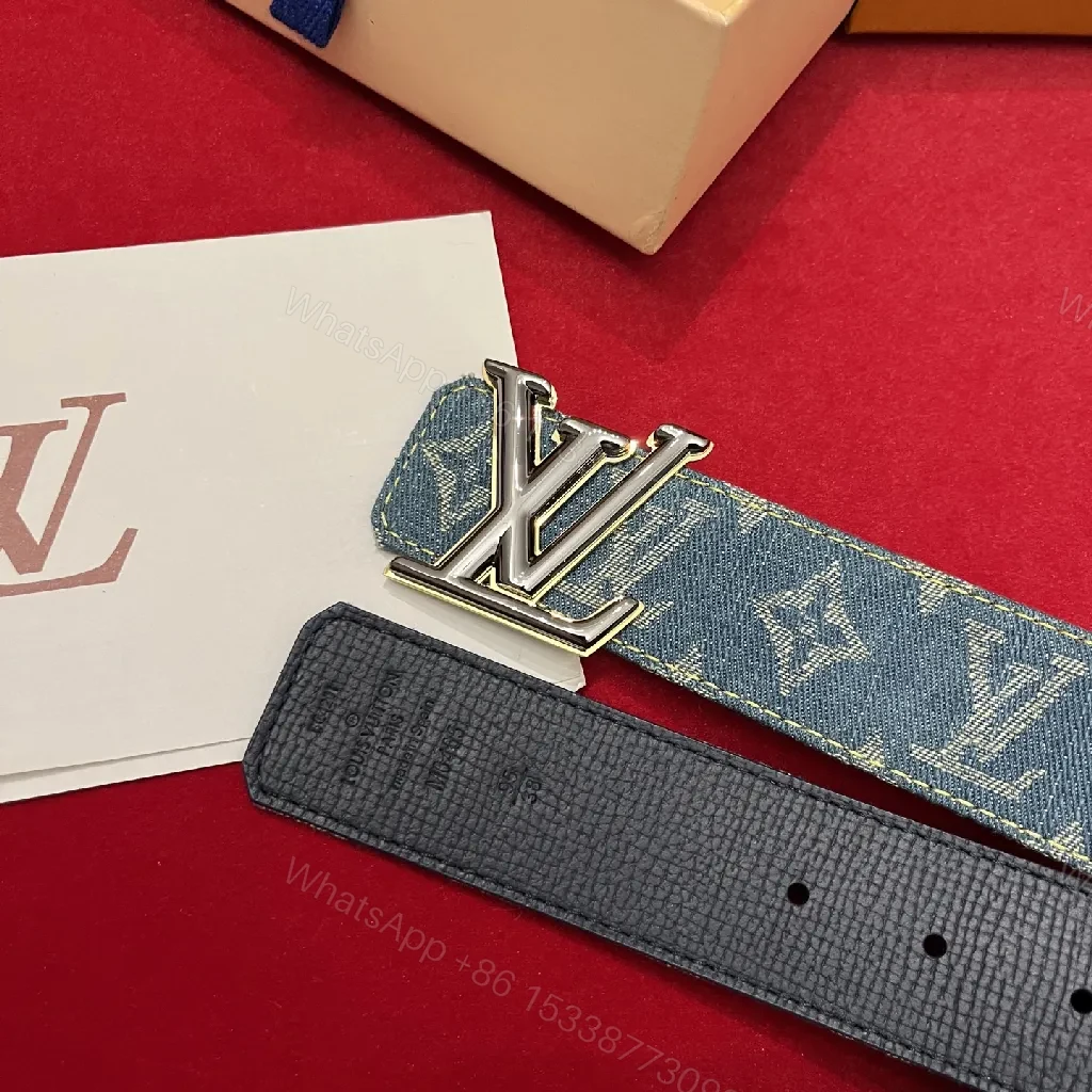 View 6 of Denim Monogram Belt: Modern Luxury, Everyday Versatility