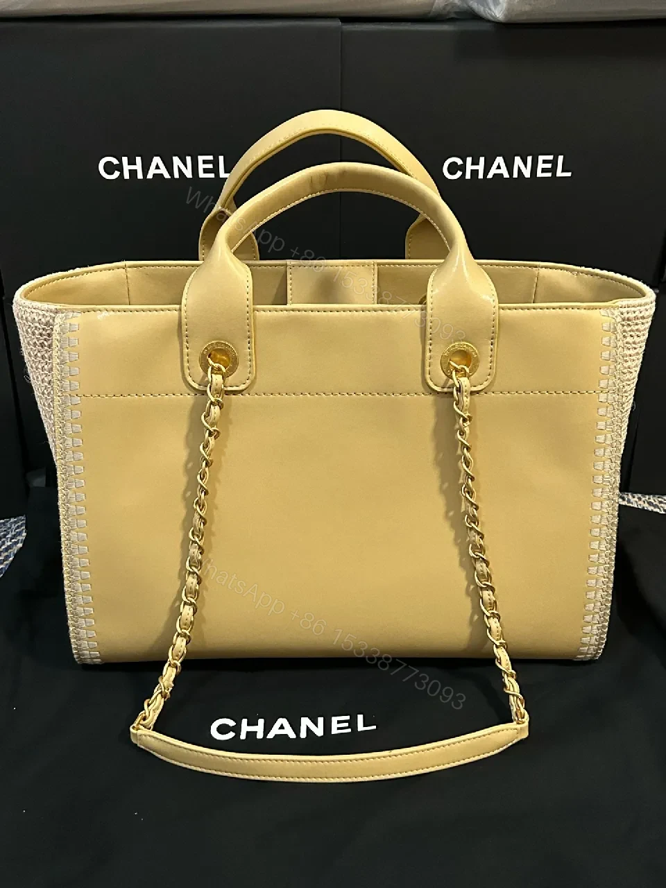 View 8 of Gold-Tinted Luxe Tote Set: City-Ready Everyday Luxury
