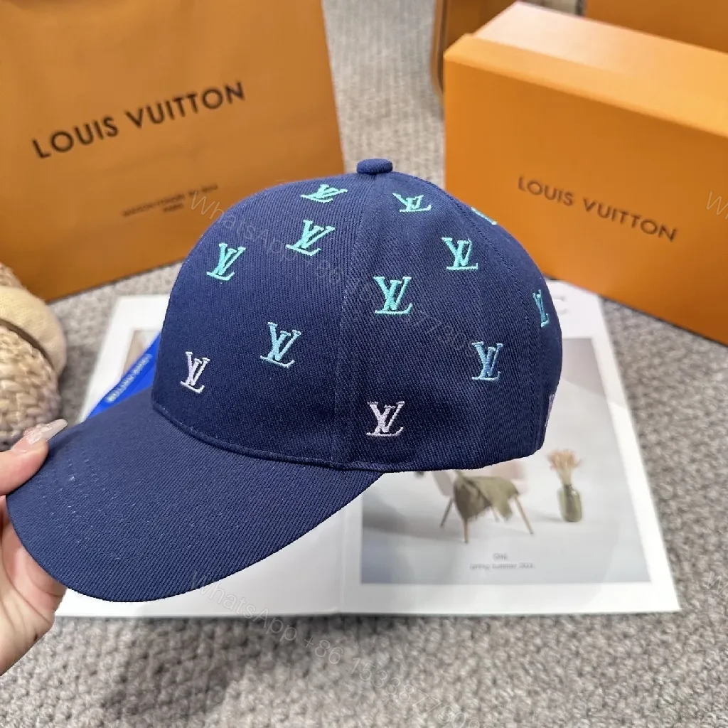 View 9 of Navy Canvas Cap – Modern Monogram Minimalist Luxury Cap