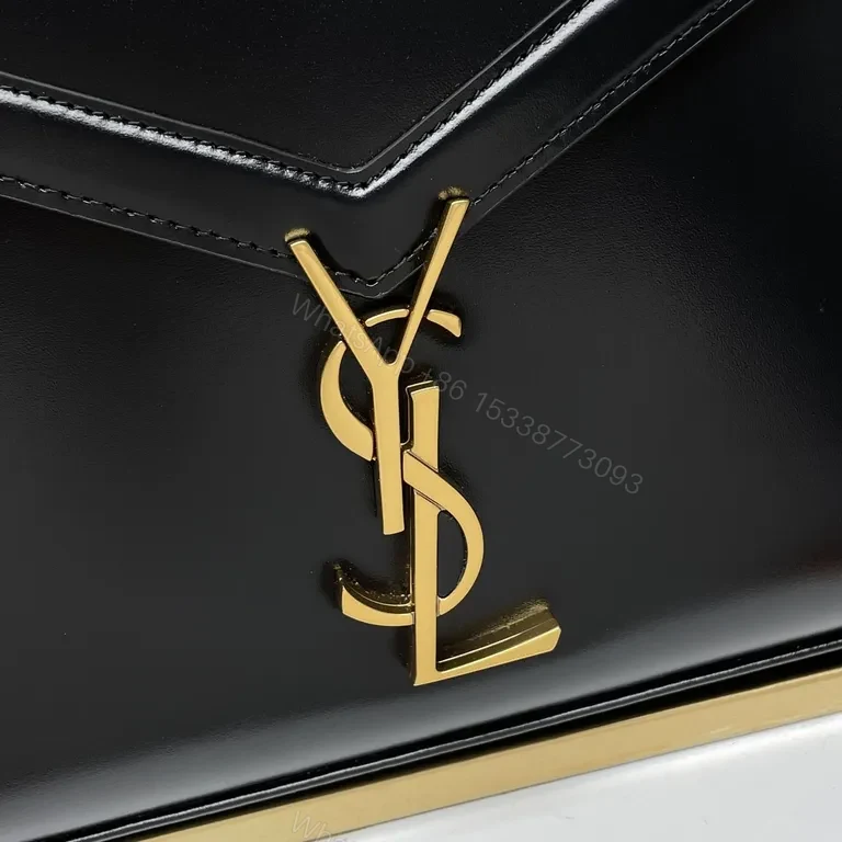 View 4 of Chic Geometry Crossbody Bag: Calfskin, YSL-Inspired Luxury