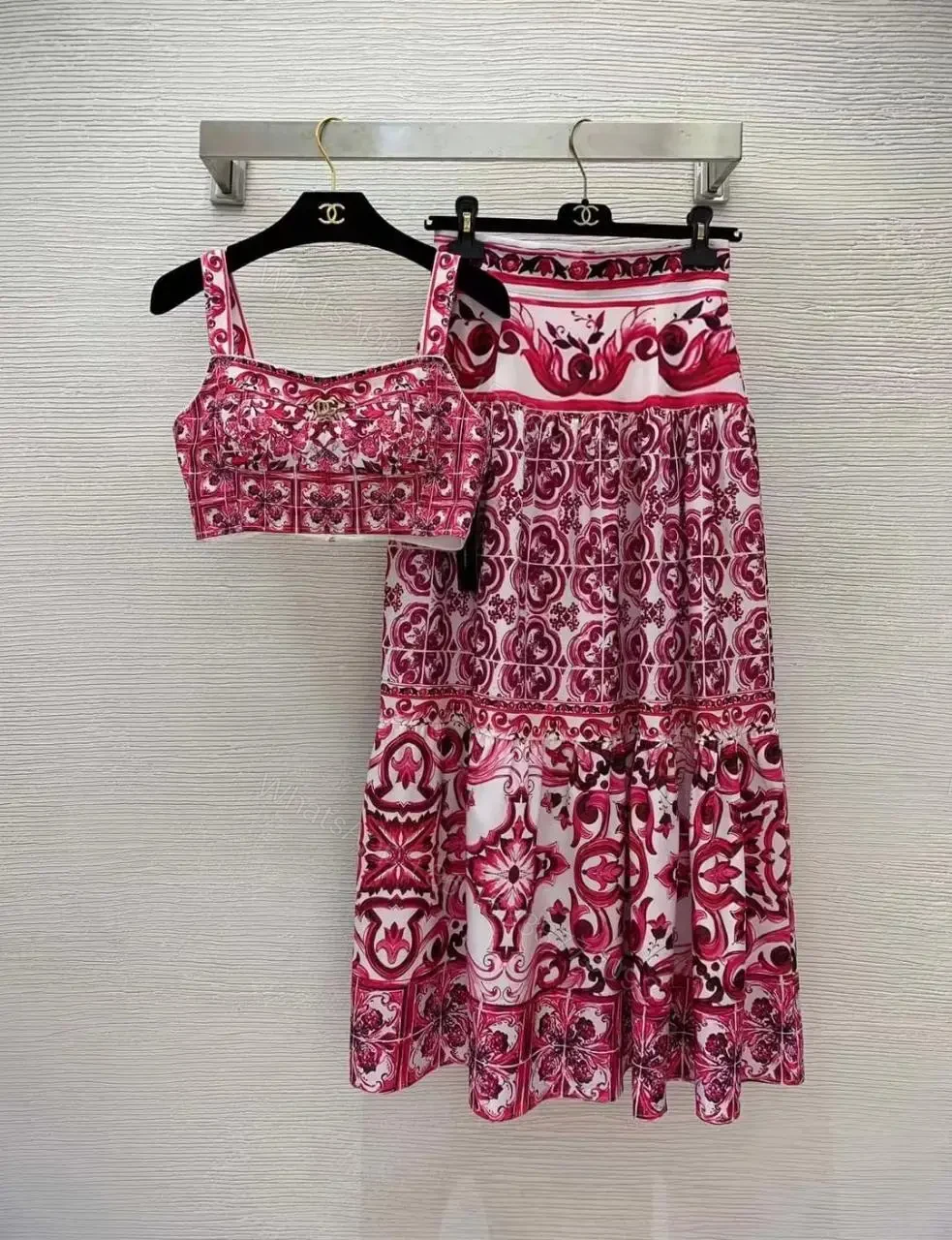 Dolce and Gabbana Majolica print Crop Top — view 1