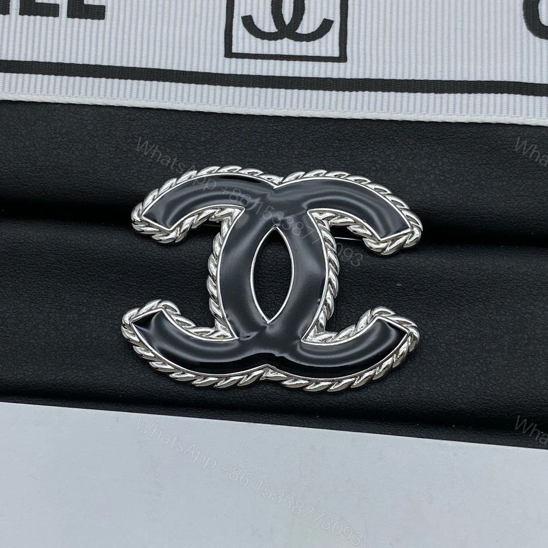View 2 of Chanel Enamel CC Brooch Denim