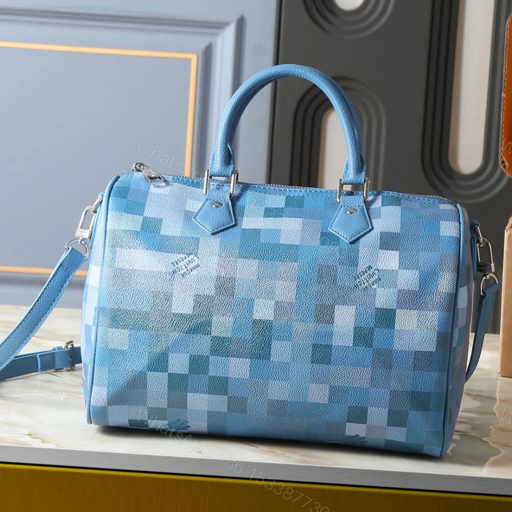 View 9 of Louis Vuitton Speedy 30 Bandoulière Blue 34Cm M28978