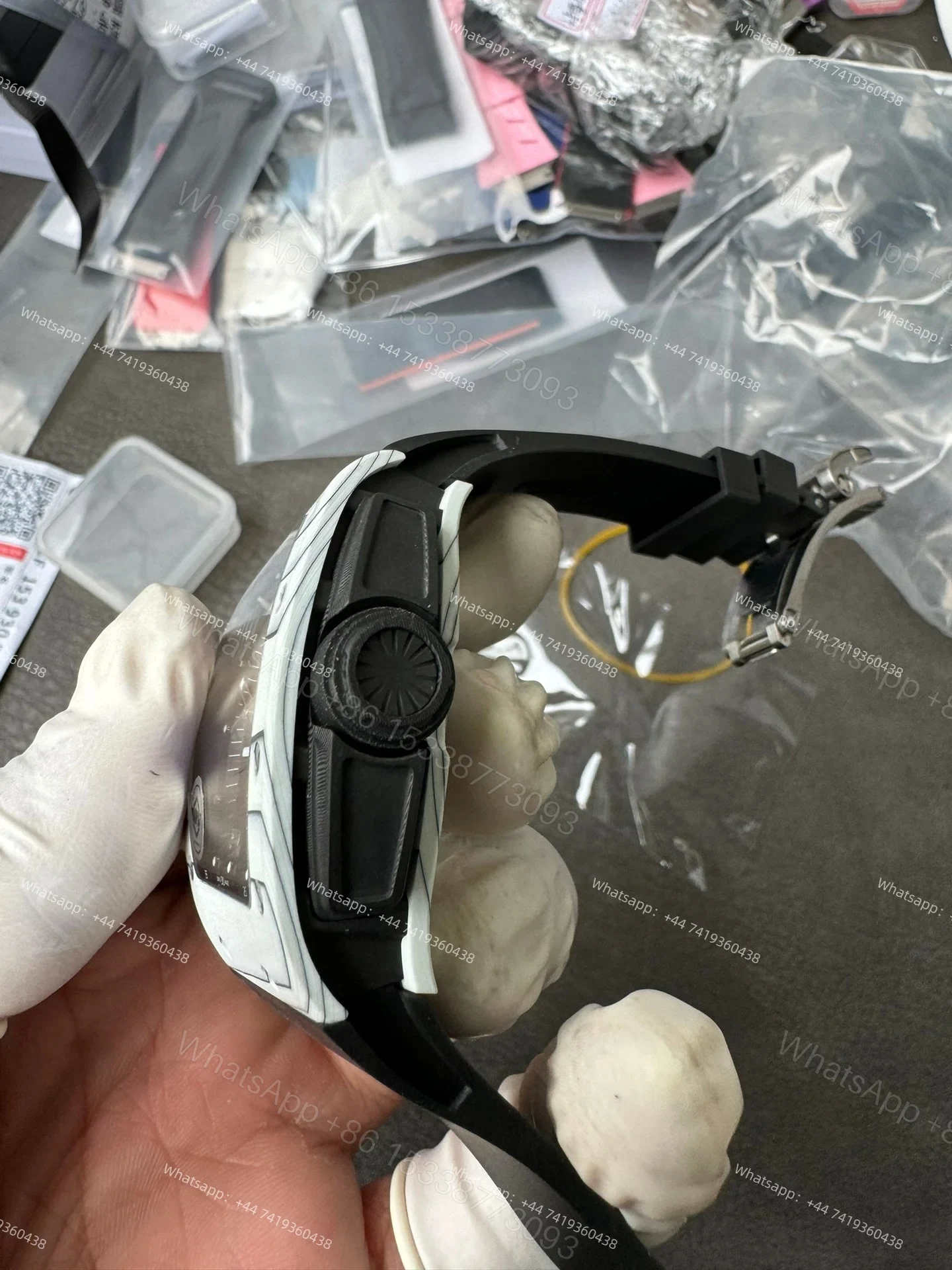 View 14 of Super Clone Richard Mille RM 67-02 Carbon TPT Skeleton Tourbillon 1:1 Replica Watch