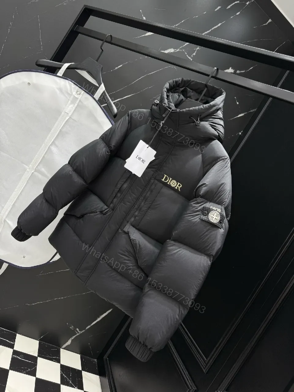View 3 of Bold Puffer Parka: Luxe City-Warmth, Signature Branding