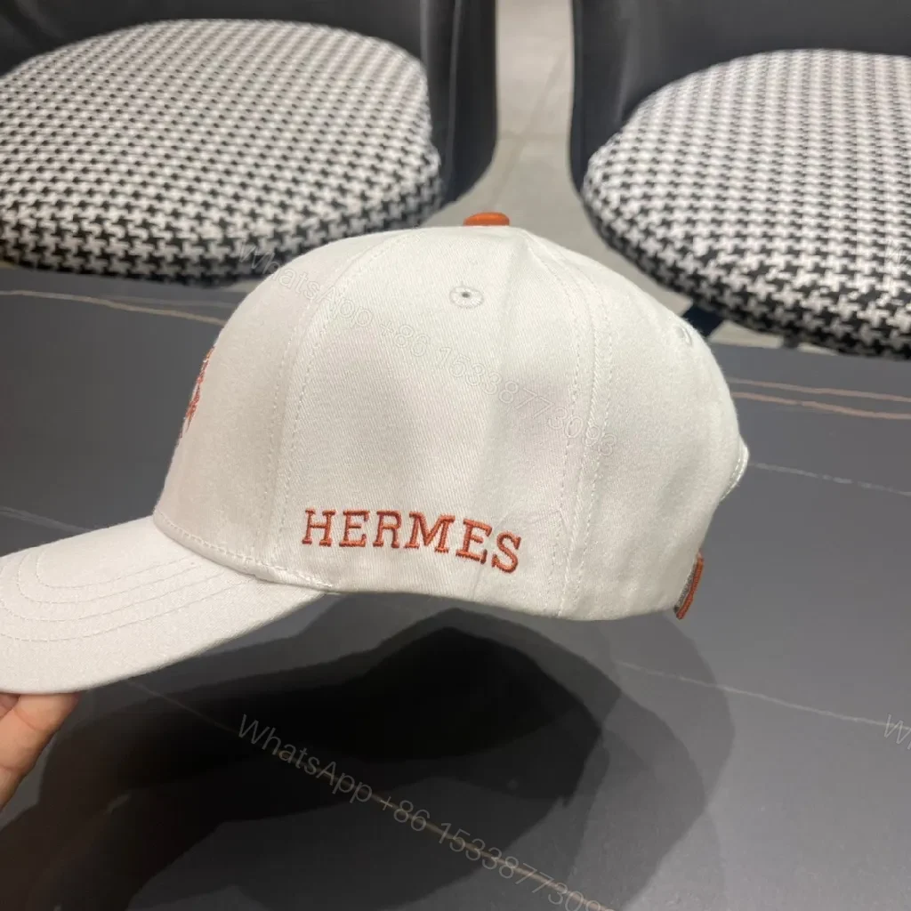 View 3 of White Cap with Red Crest – Structured Everyday Luxury Cap