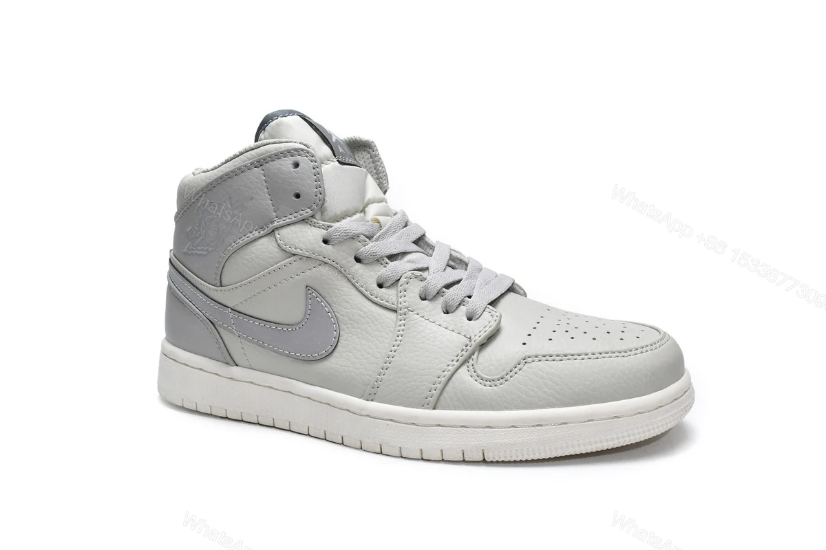 View 2 of Air Jordan 1 Mid Light Bone 852542-003