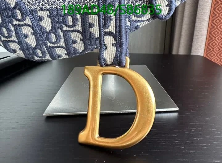 View 7 of Dior Knockoff Saddle Bag 3351- Oblique Canvas