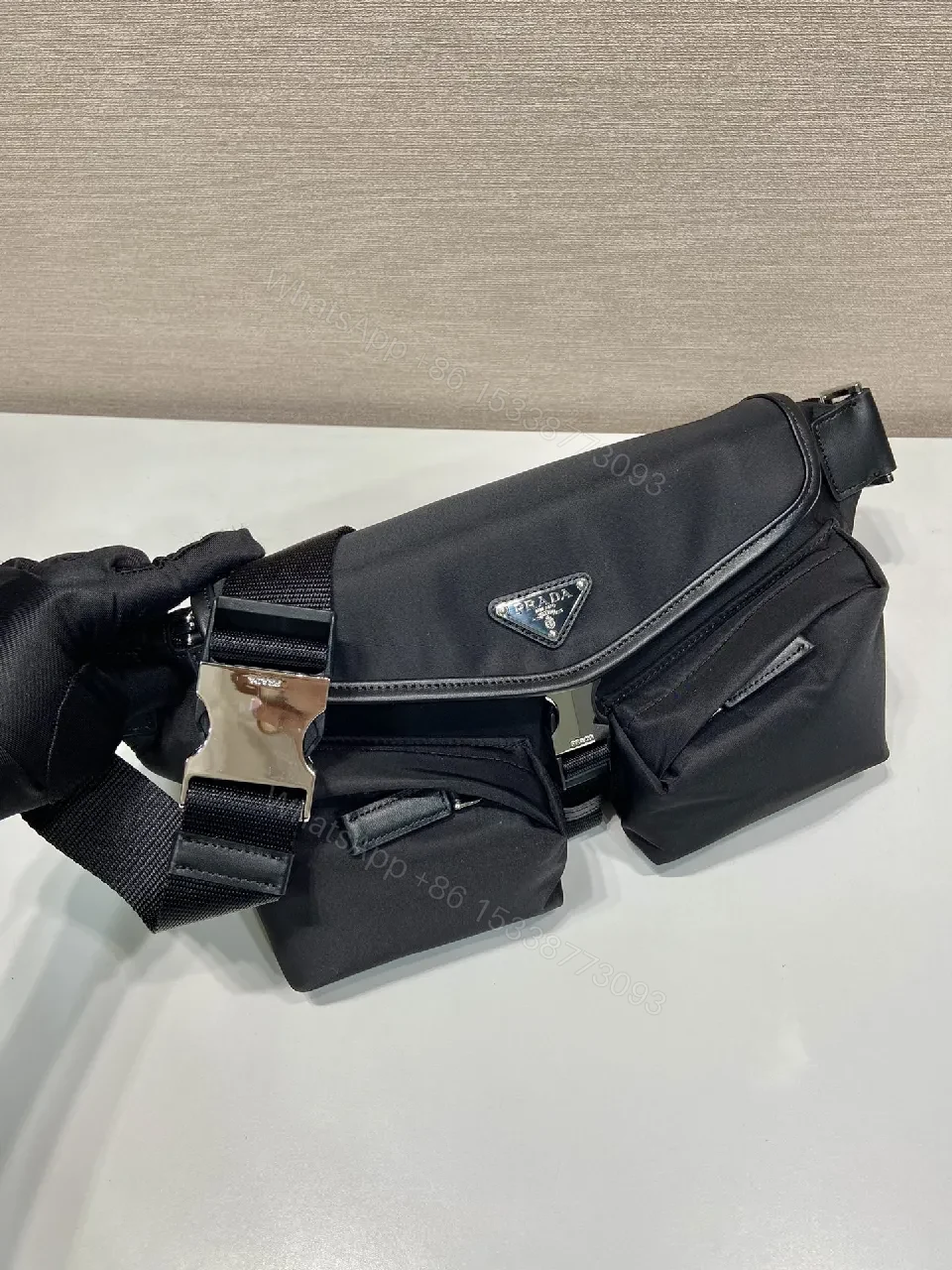 View 6 of Compact Nylon Belt Bag: Luxe Utility for City Edges