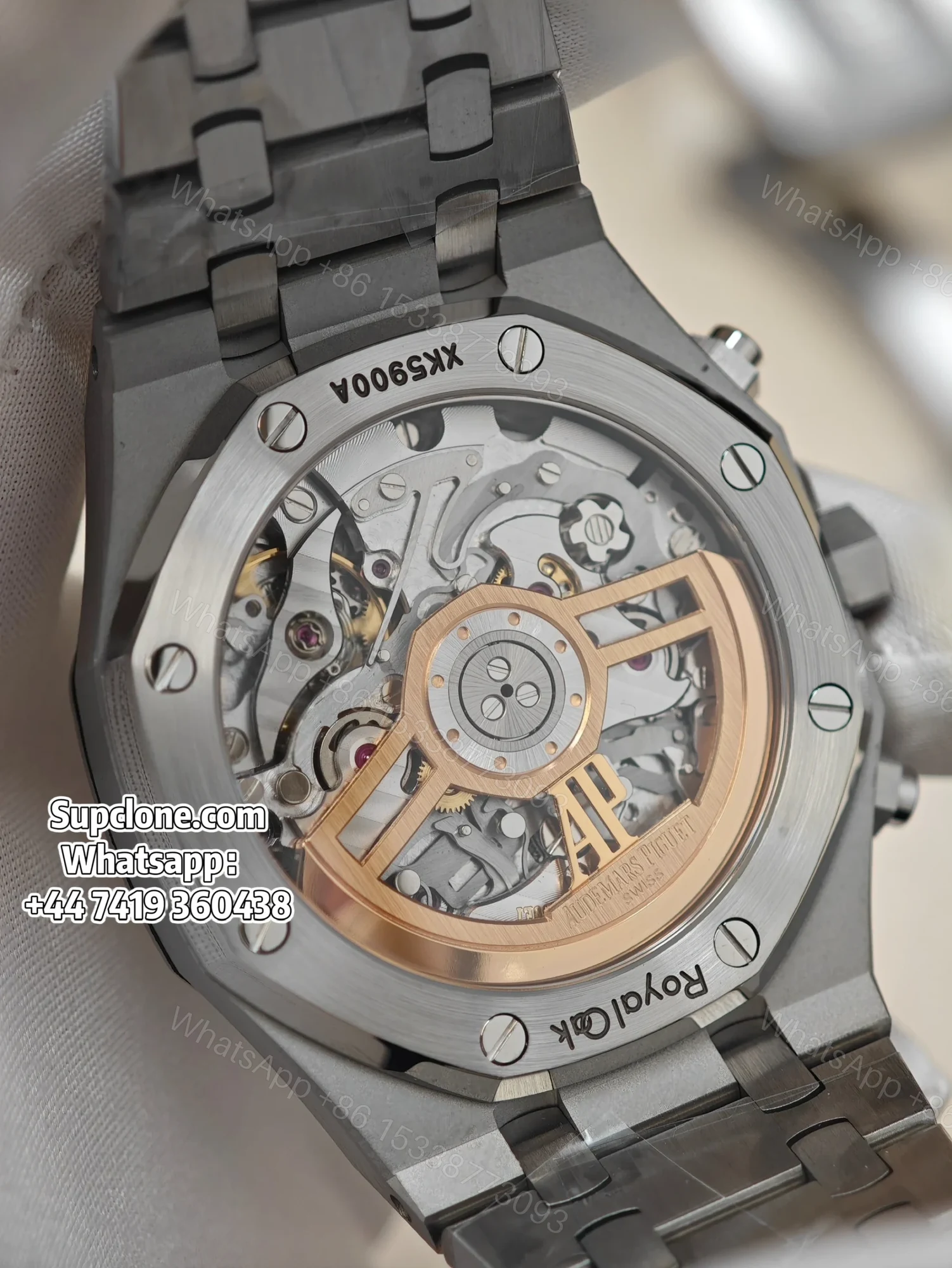 View 12 of Audemars Piguet Super Clone Royal Oak White Dial 26240 Chronograph 41mm
