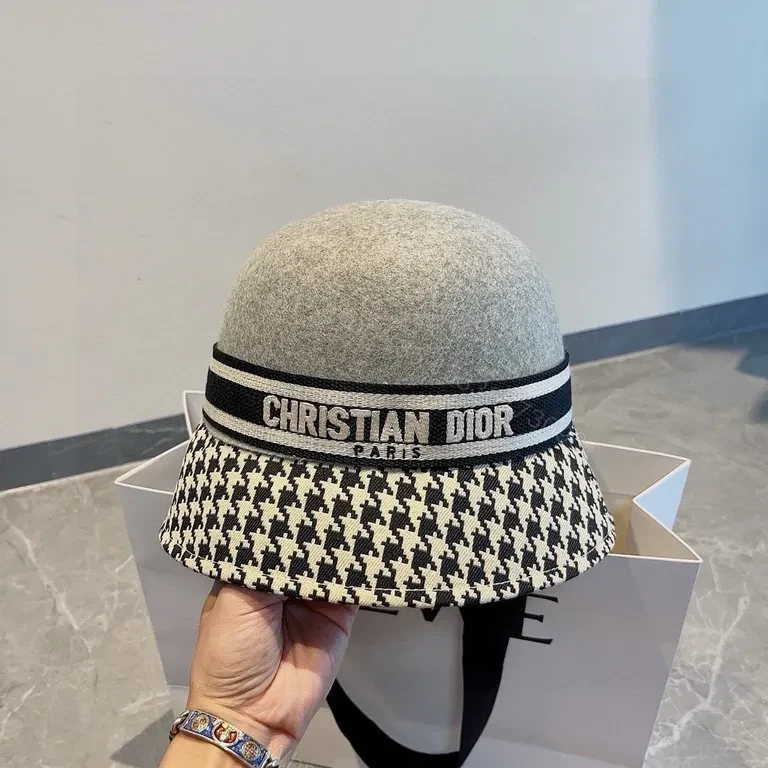 Chic Dior-Brand Textured Bucket Hat - Luxury Streetwear — view 1