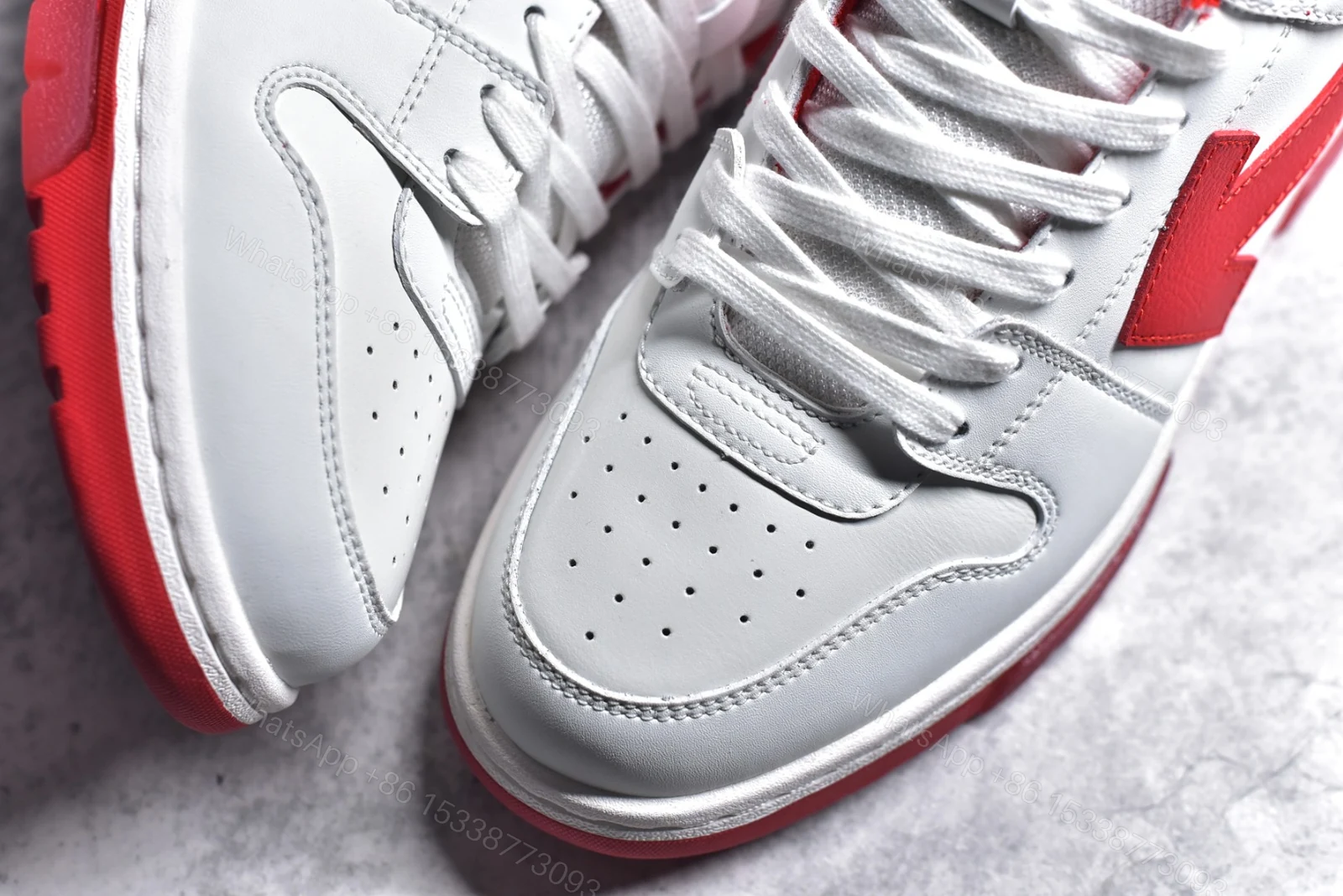 View 6 of OFF-WHITE Out Of Office White Red