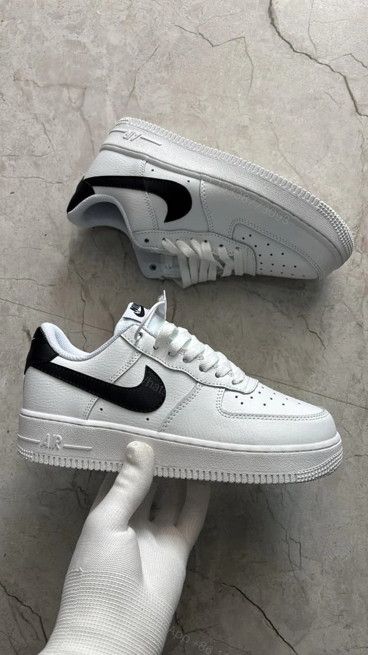 View 2 of Airforce Originals White Black Shoes For Men