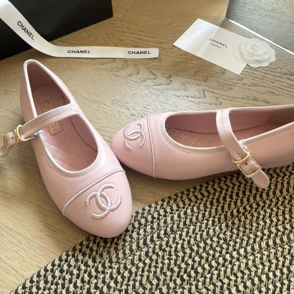 View 3 of Chanel Mary Jane Ballet Flat Ligh Pink