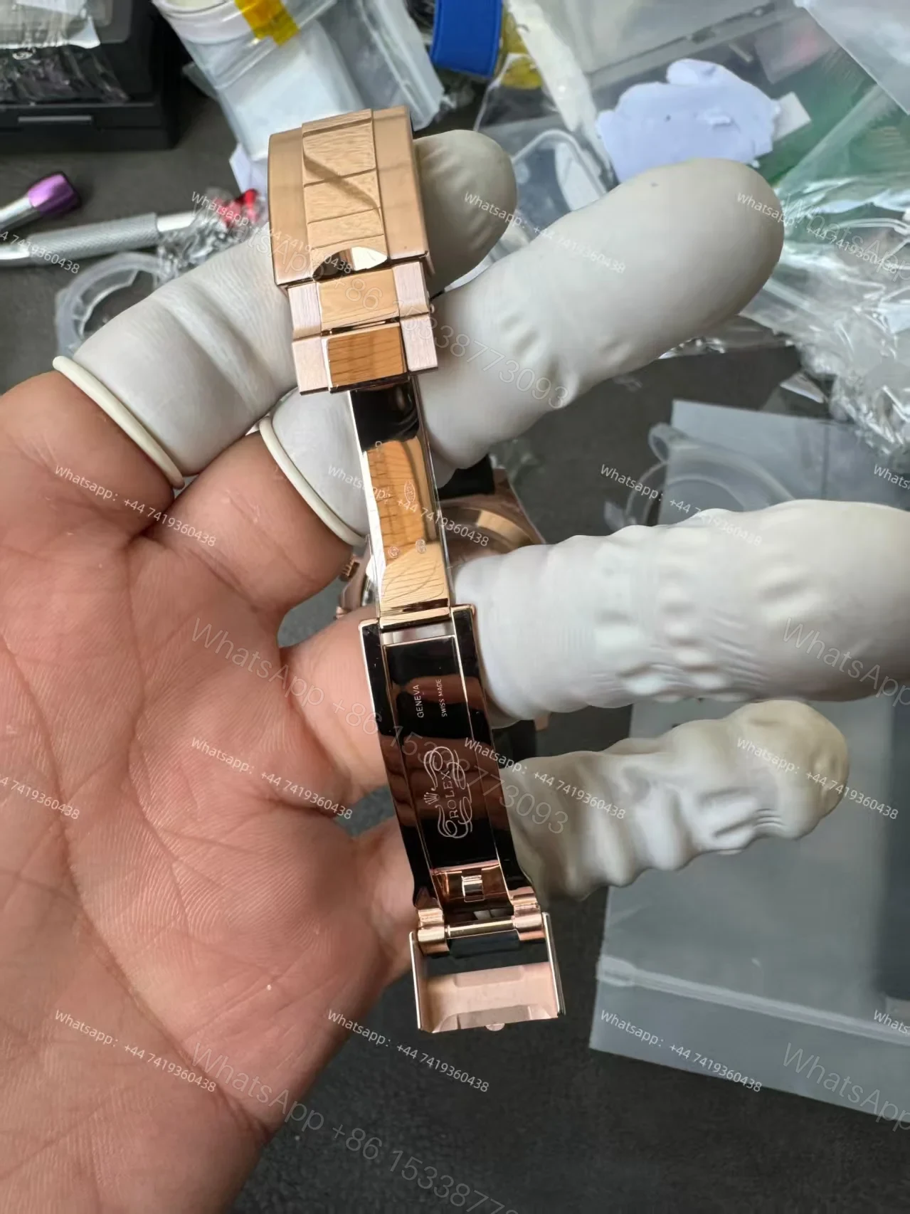 View 11 of Rolex Daytona Super Clone M116515LN-0015 Rose Gold Chocolate Dial 4130 Movement