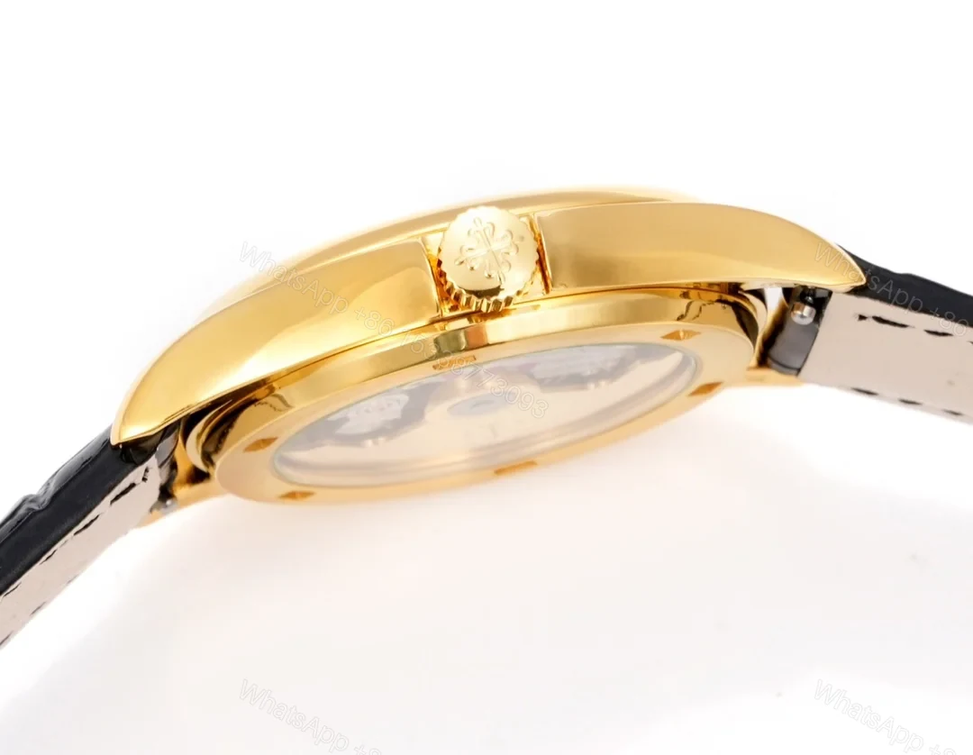 View 8 of Patek Philippe Calatrava 5127 Classic Dress Watch 37mm Leather Strap Edition RG-PP-5127-CALATRAVA-37-LT