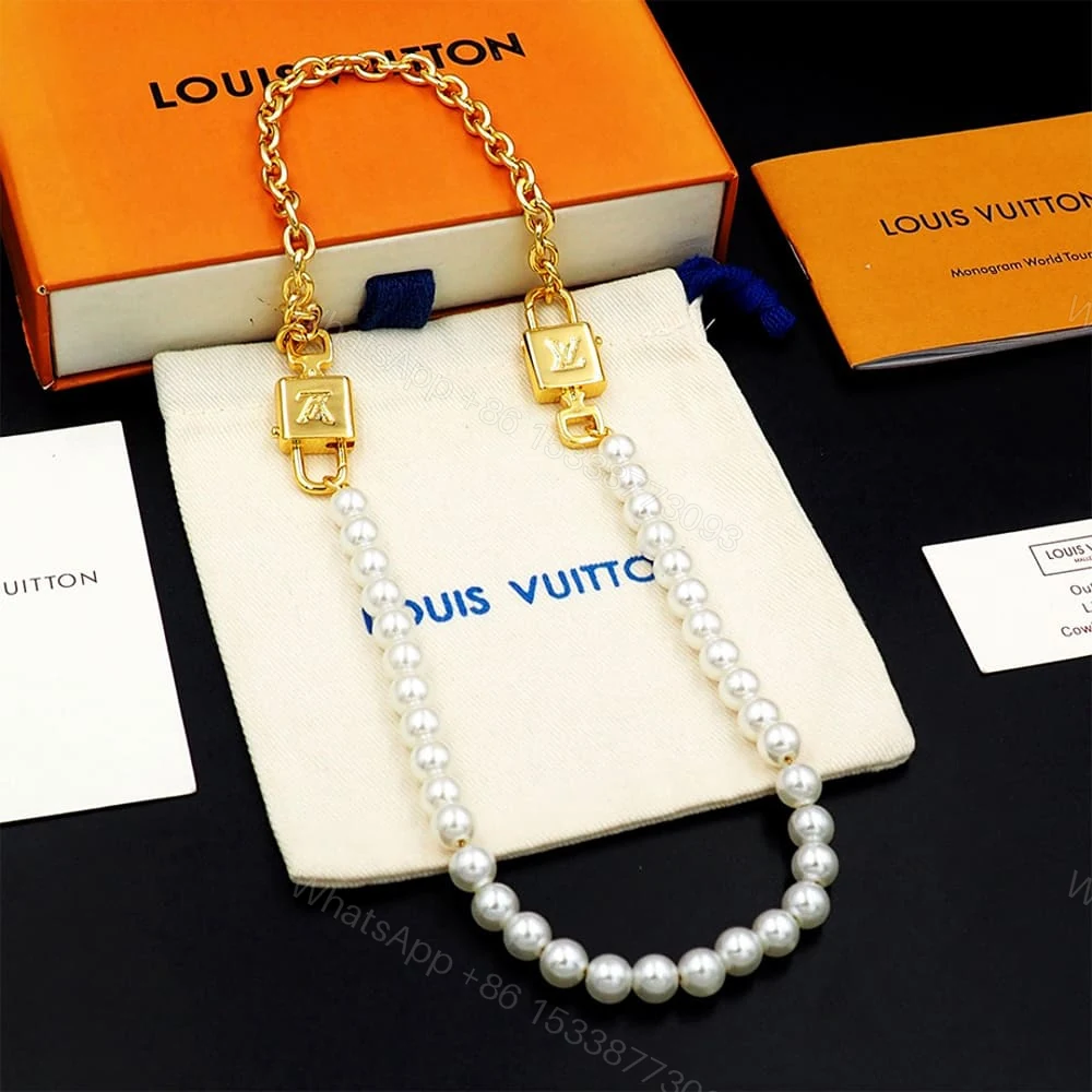 View 3 of LV Pearlock Necklace