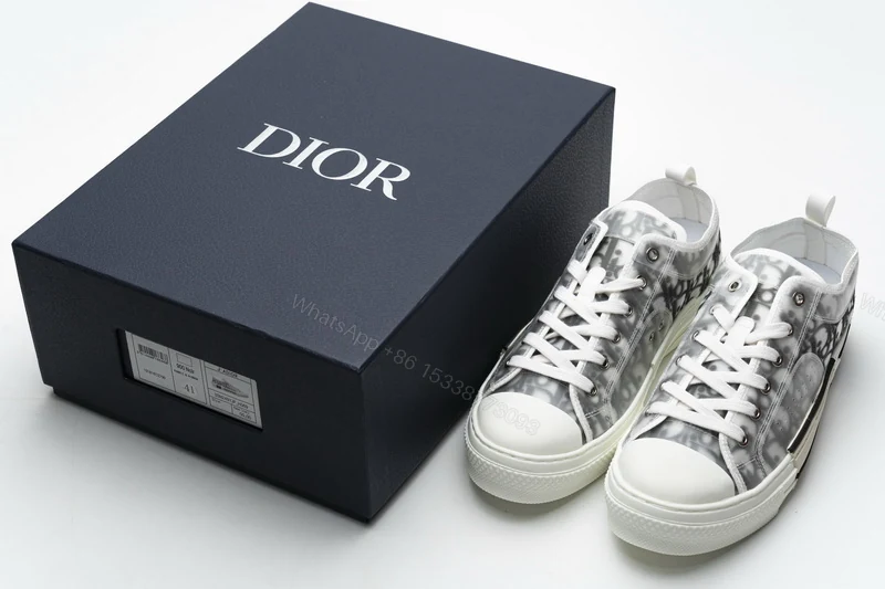 Dior B23 HT Oblique Transparency Low H565 White — view 2