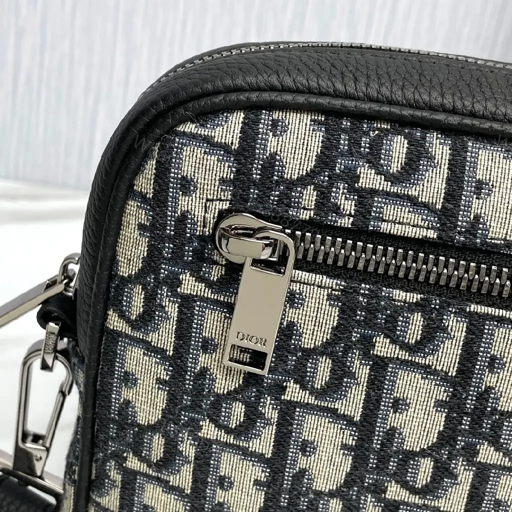 View 6 of Charcoal + Dior Monogram Fabric + Compact Crossbody + Secure Zip + Case