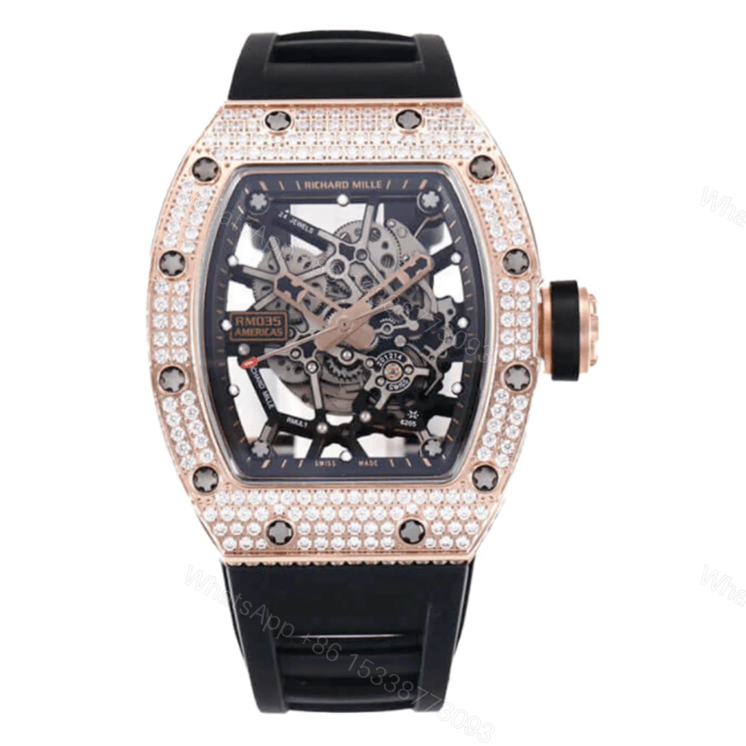 Richard Mille RM035 Iced-Out Replica — view 1