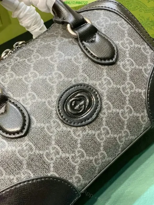 View 13 of Gucci Knockoff Small Duffle Interlocking G Bag RB67278 – AAAA Craftsmanship