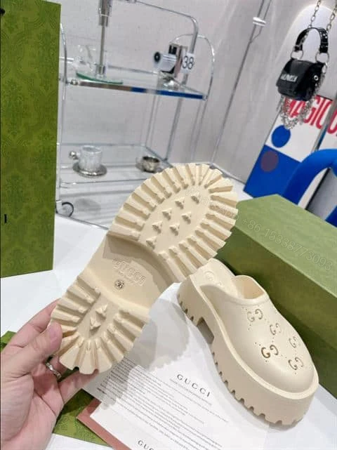 View 4 of GUCCI WONMEN’S PLATFORM PERFORATED G SANDAL – SDG020