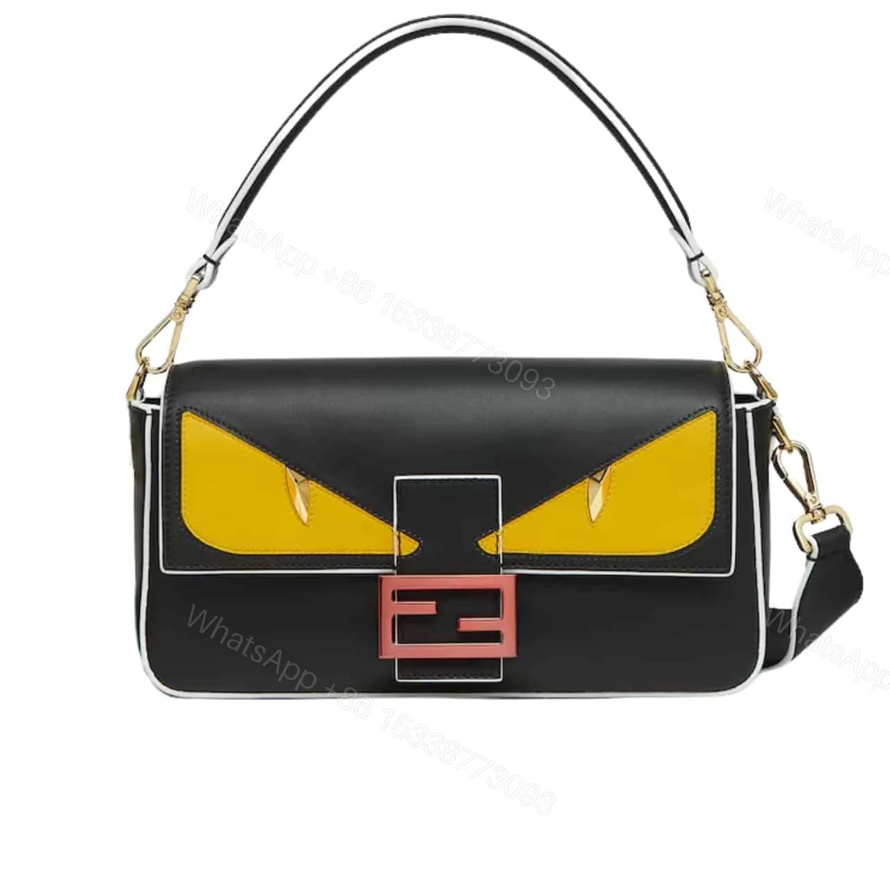 FENDI BAGUETTE LUNAR NEW YEAR BAG BLACK 26CM — view 1