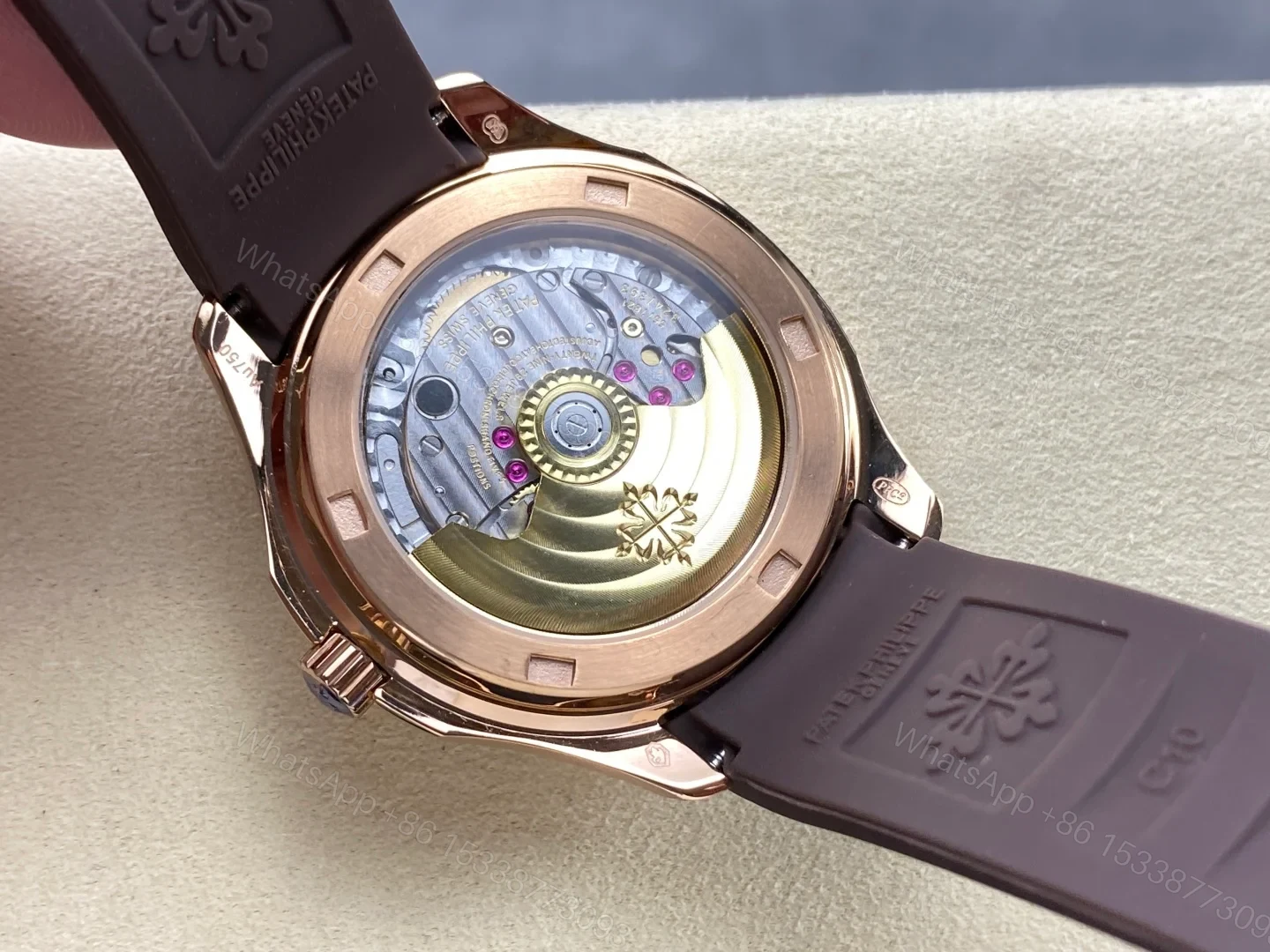 View 7 of Patek Philippe Aquanaut Luce Self-Winding Rose Gold Taupe 5268/200R-010 38MM