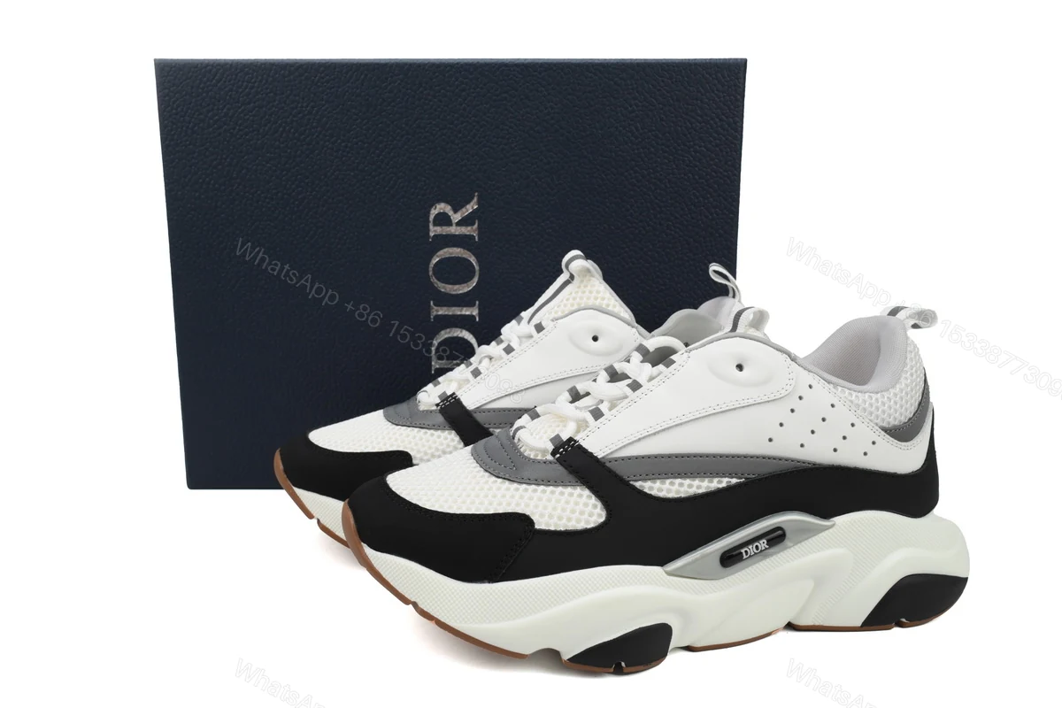 Dior B22 Sneakers White Black — view 2