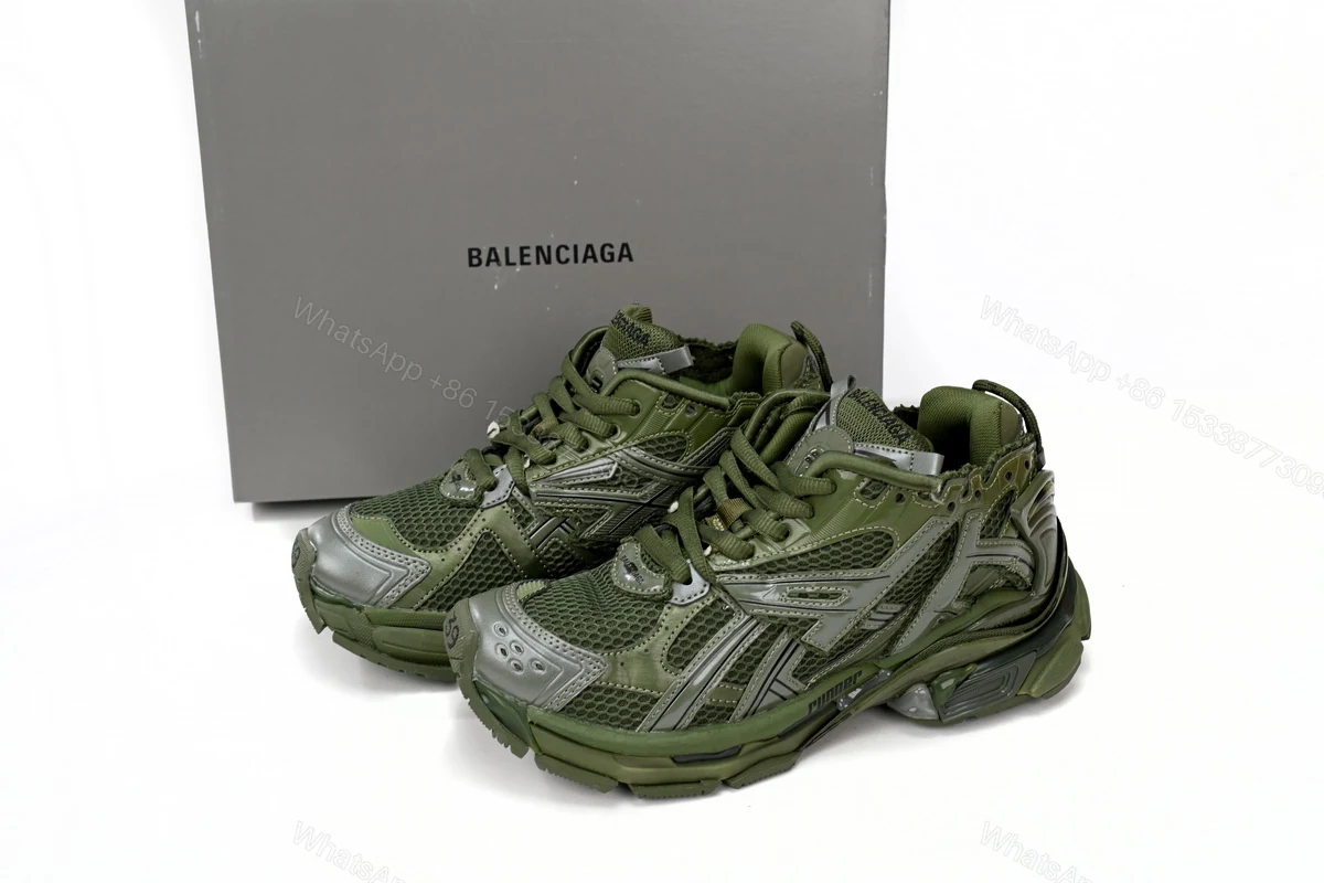 Balenciaga Runner Army Green 677402 W1RN3 2025 — view 2