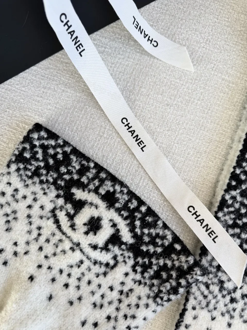 View 3 of Soft Knit Beanie with Ribbon Detail, Luxe Texture, Unisex