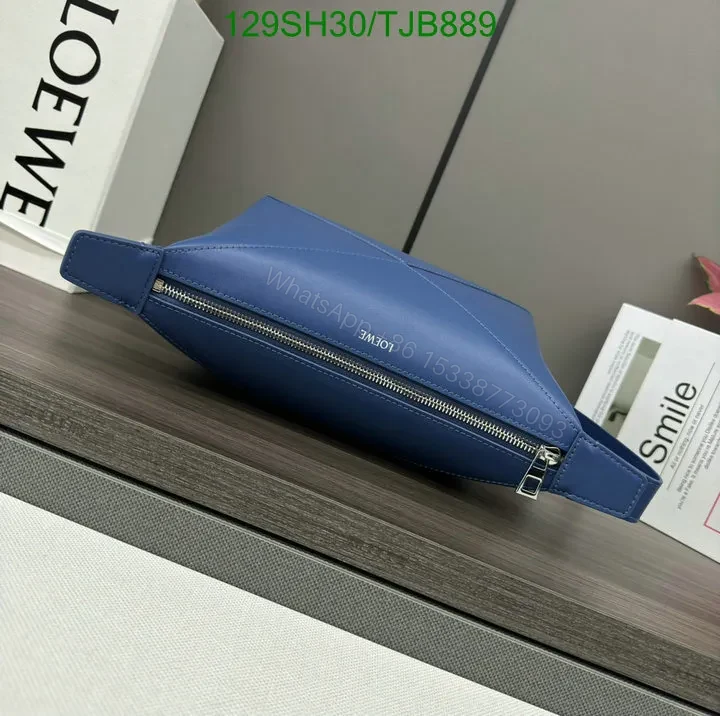 View 10 of Loewe Blue Wash Bag featuring Shiny Calfskin VD403