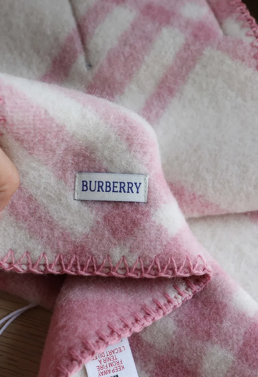View 8 of Soft Pink Plaid Throw—Heritage Cozy Fleece Blanket