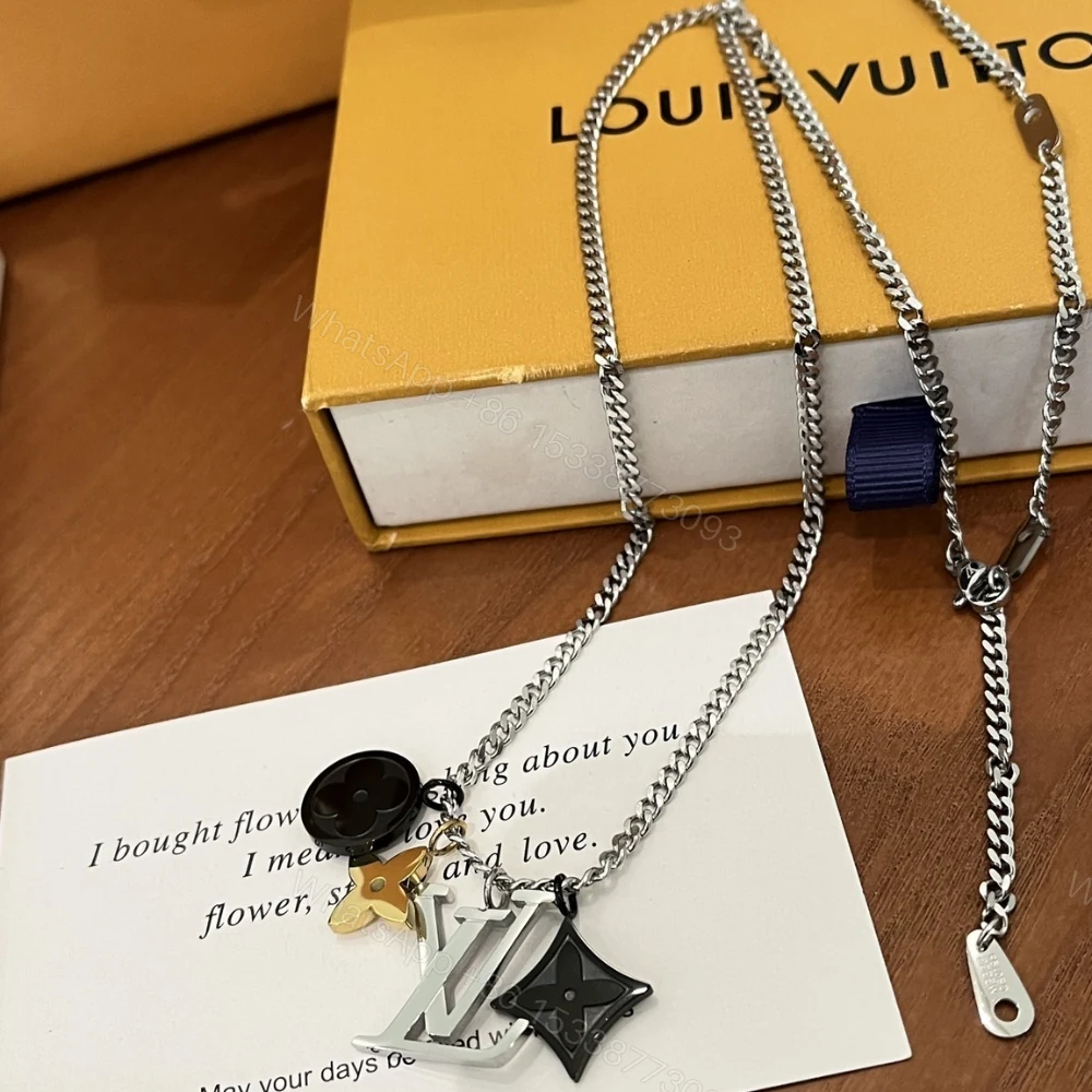 View 4 of Louis Vuitton Lv Instinct Necklace Silver M00521