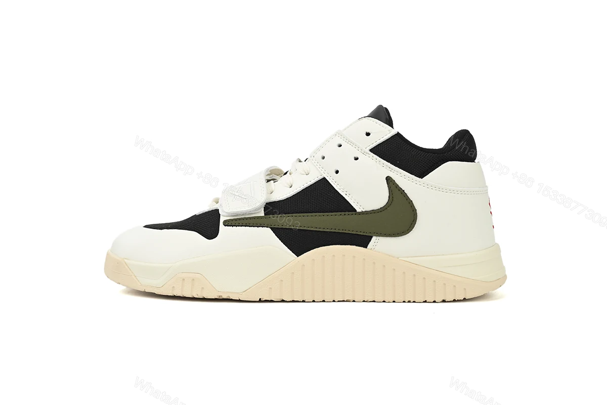 View 9 of Travis Scott x Jordan Cut The Check Nice Kicks Olive Green FZ8117-045