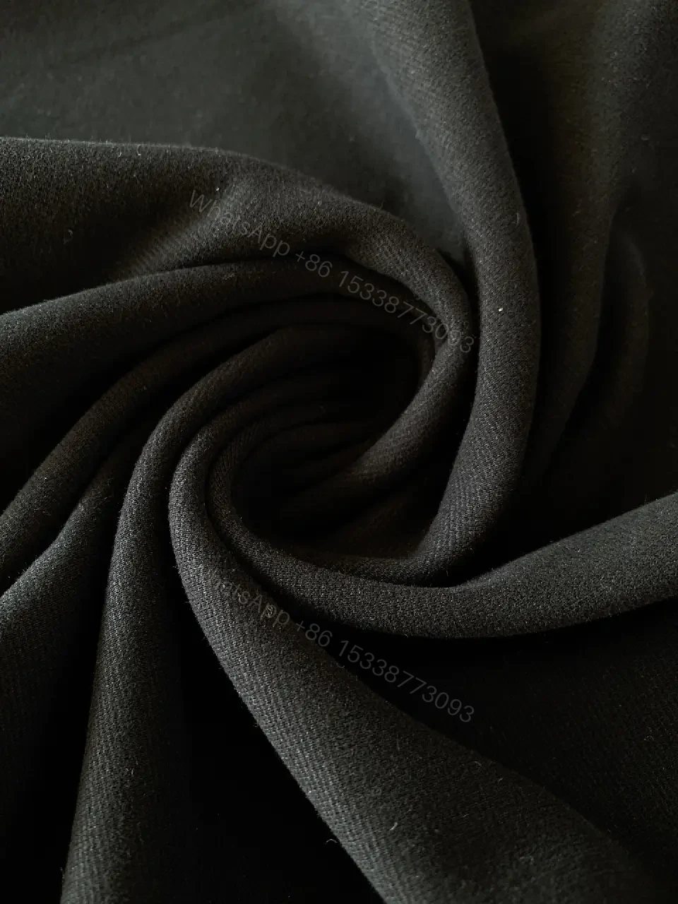 View 4 of Black Cotton Short-sleeve Tee Distressed "DIOR" Chest T-shirt