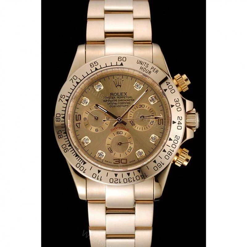 View 2 of Replica Rolex Daytona Gold Dial 1454245