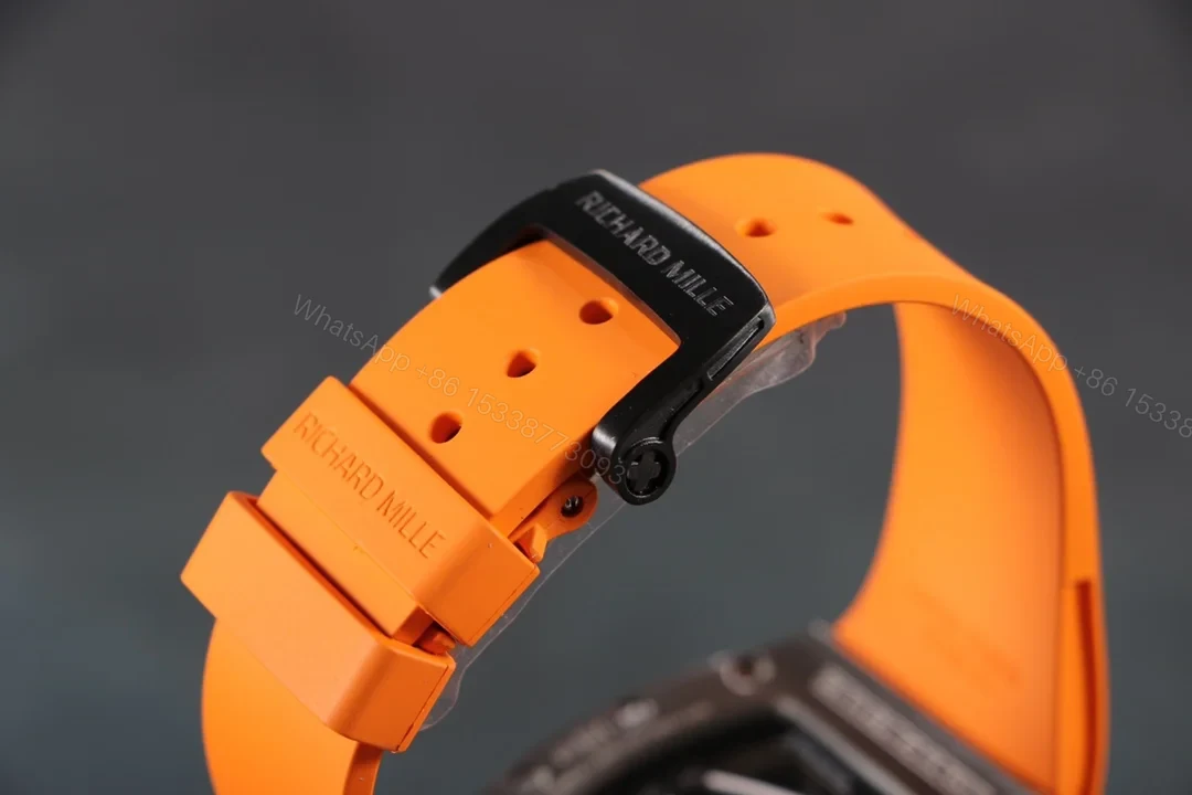 View 8 of Richard Mille RM59-01 T-Diamond Lizard Tourbillon Carbon Fiber Orange Strap Edition RM59-01-T-DIAMOND-LIZARD-TOURBILLON