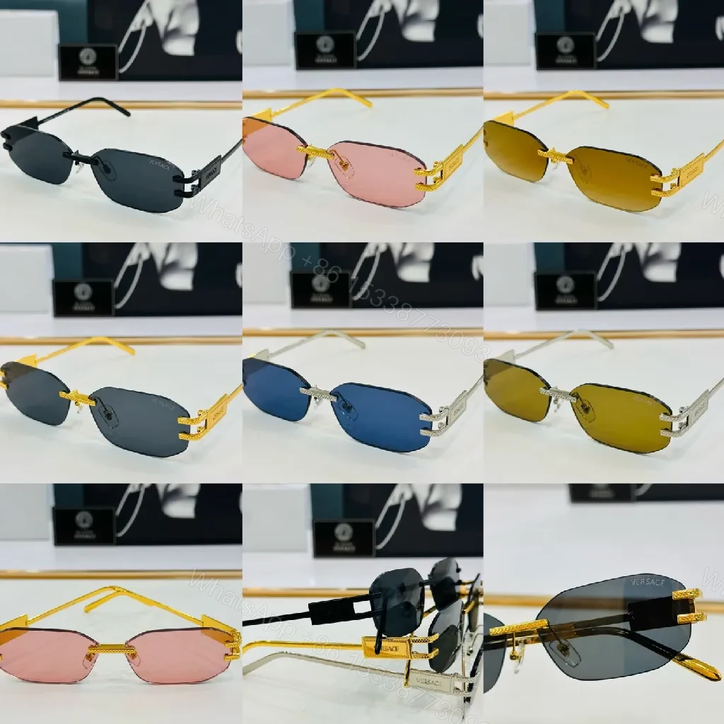 View 9 of Rimless Sunglasses: Black Matte, Luxury Minimalist Design